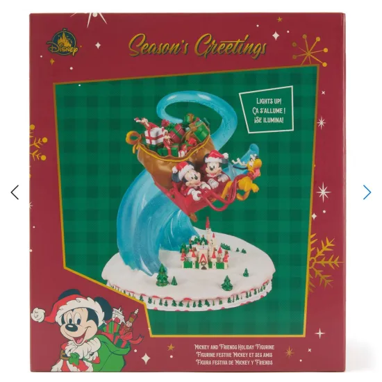 Mickey & Friends glowing and musical sleigh figurine – Disneyland Paris Christmas