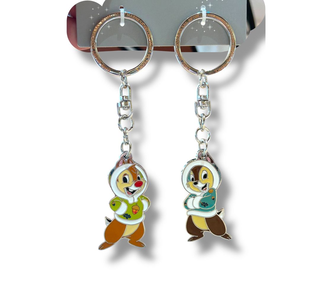 Disney porte clé Hiver Tic et Tac Disneyland Paris