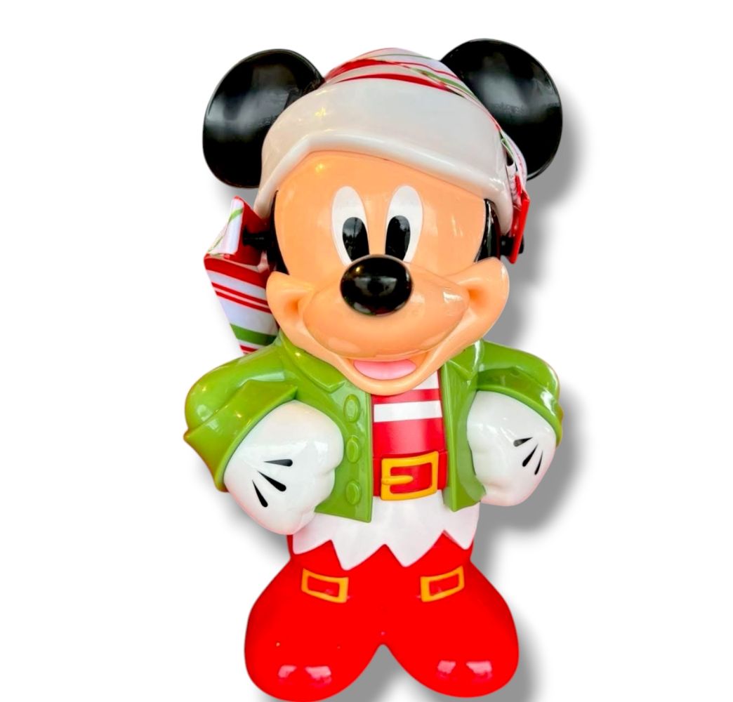 🎄 Seau à Popcorn Mickey Noël – Disneyland Paris (Neuf) 🎁