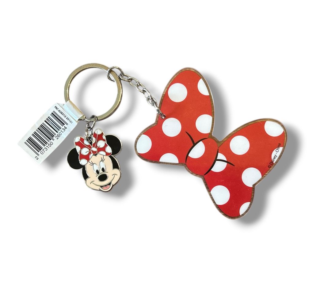 Disney porte clé Minnie Noeud Disneyland Paris