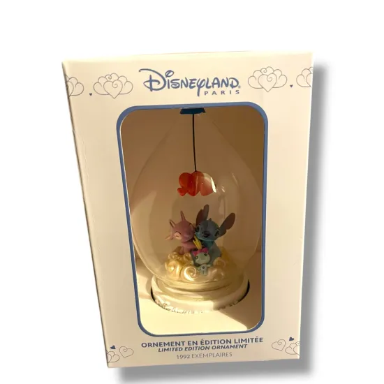 Disney Deko-Ornament Stitch & Angel Limitierte Edition Disneyland Paris
