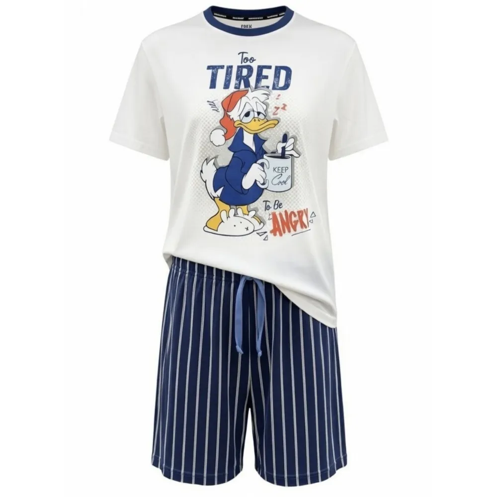 Komplettes Donald-Duck-Set – Offizielles T-Shirt + Shorts Disneyland Paris