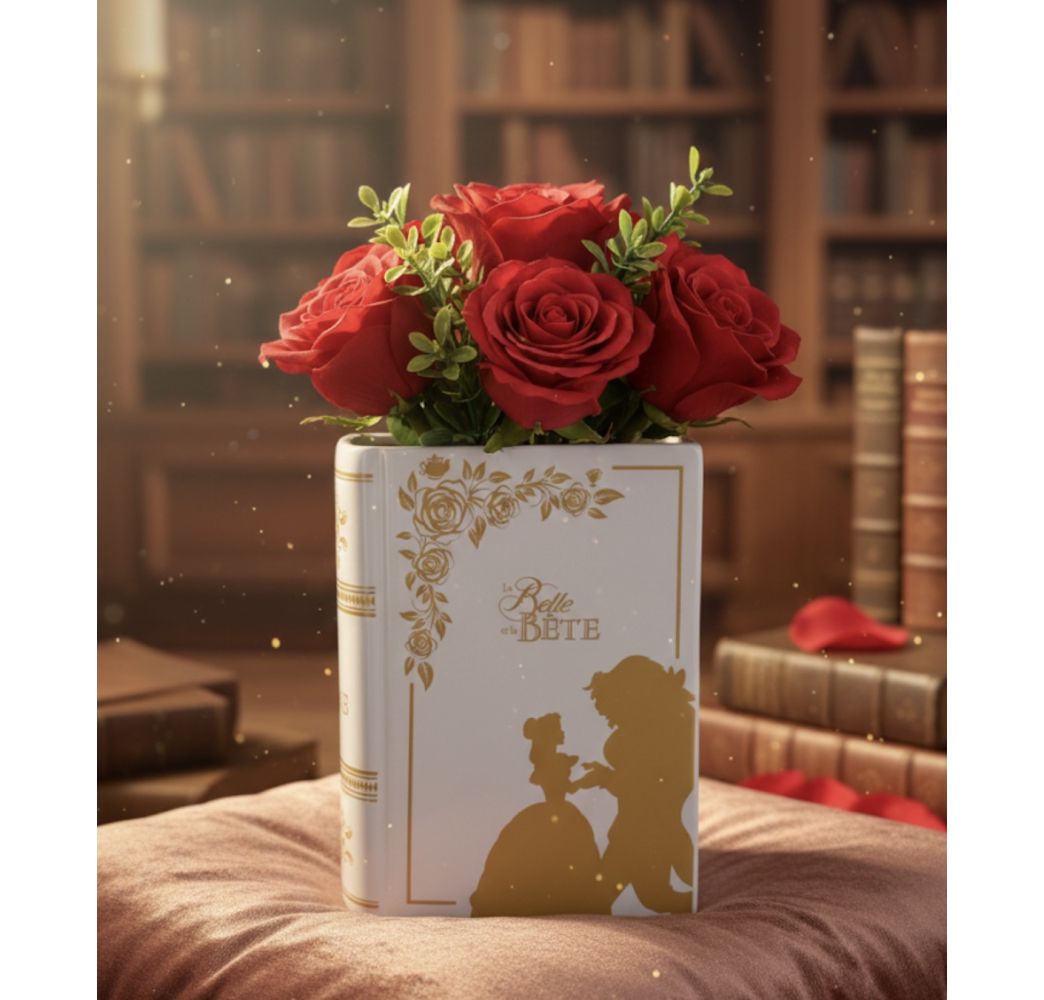 Disney Vase La Belle et La Bête Disneyland Paris