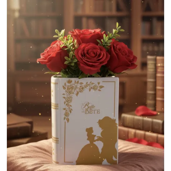 Disney Belle and the Beast Disneyland Paris Vase