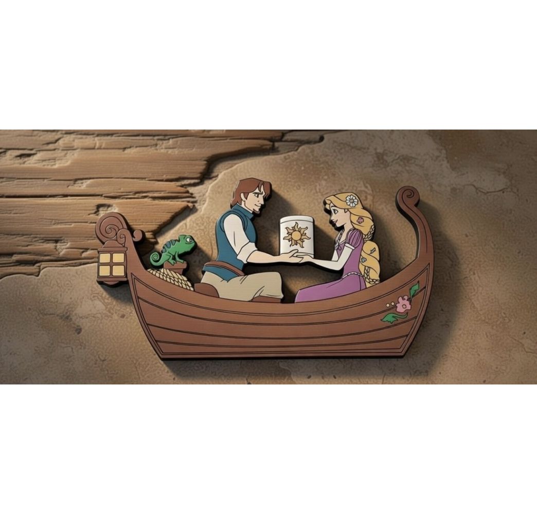 Disney Magnet Raiponce et Fynn  Disneyland Paris