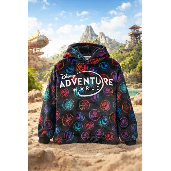 KIDS FLEECE SWEATSHIRT ADVENTURE WORLD DISNEYLAND PARIS