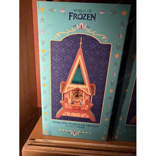 Reloj de cuco luminoso de Arendelle Anna y Elsa – World of Frozen Disneyland Paris