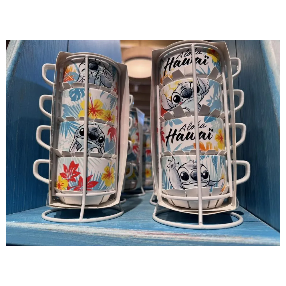 Disney Set de tasses expresso Stitch Disneyland Paris