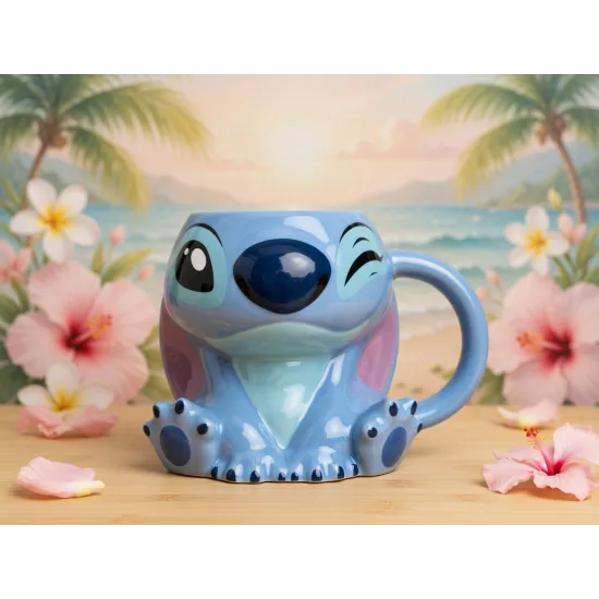 MUG STITCH SITTING DISNEYLAND PARIS