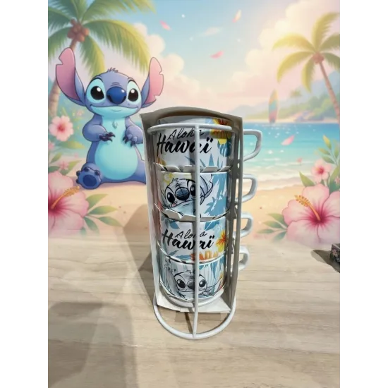Disney Espresso Cup Set Stitch Disneyland Paris