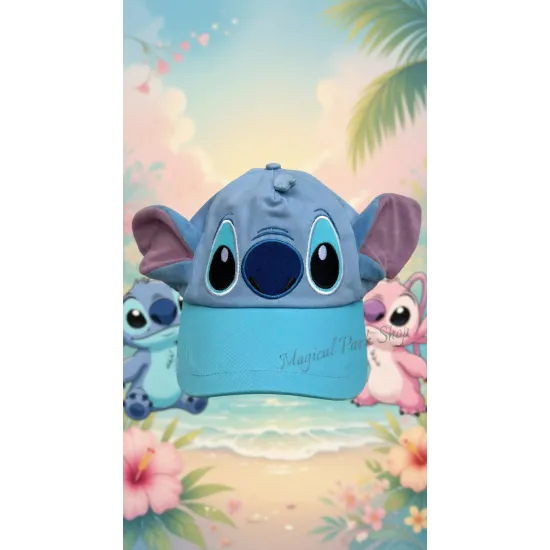 GORRA STITCH O ÁNGEL DISNEY – Gorra Lilo & Stitch con orejas – accesorio kawaii Disneyland Paris