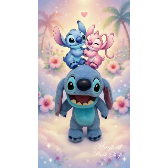 Peluche Interactive Stitch ou Angel Disney – Puppetronics Chatty Stitch / Angel