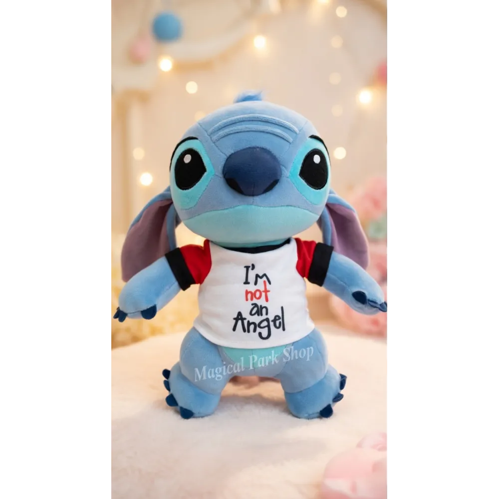 Peluche Stitch “I’m not an Angel” Disney – Peluche Lilo & Stitch