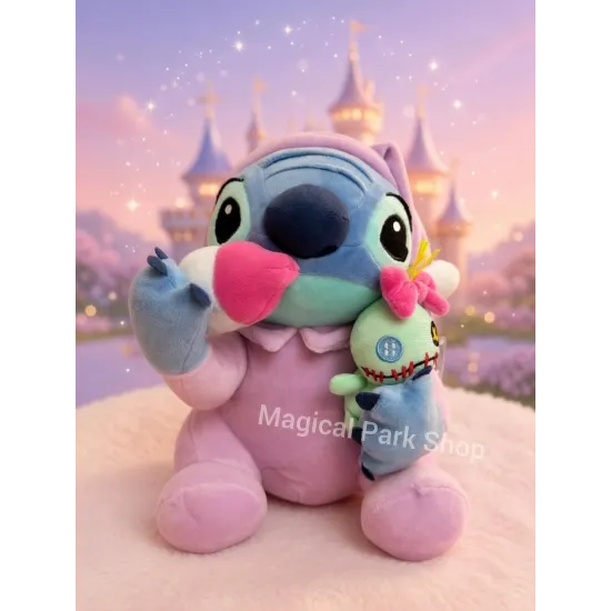 Stitch Morning Baby Plush with Scrump – Disney Lilo & Stitch Pajama Plush