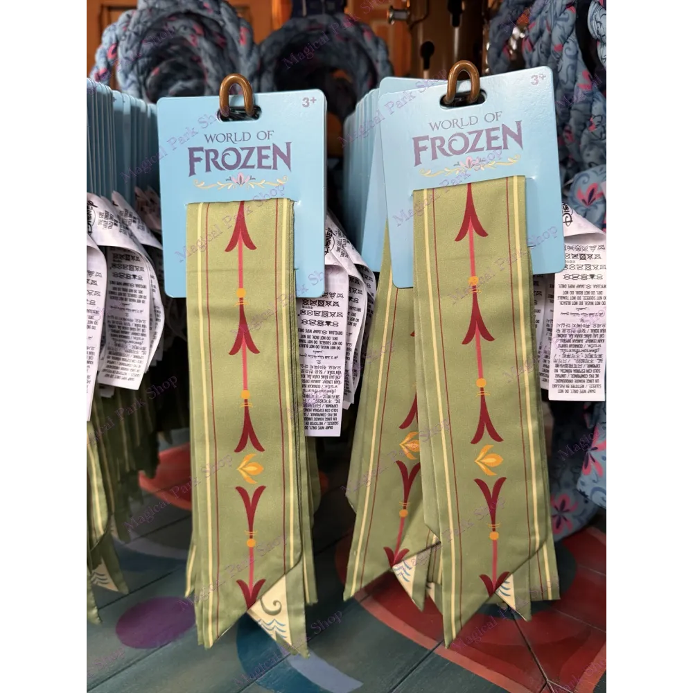 Zum Binden Schleife für Haare grün– Haarschmuck WORLD OF FROZEN