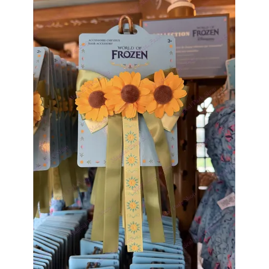 Sunflower Hair Bow Barrette Anna World of Frozen