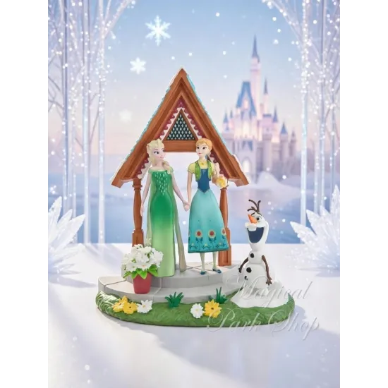Disney Anna, Elsa and Olaf Figurine "In Summer" – World of Frozen Disneyland Paris