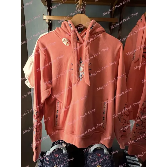 Korallenrotes Kapuzen-Sweatshirt Anna & Elsa – World of Frozen Disneyland Paris