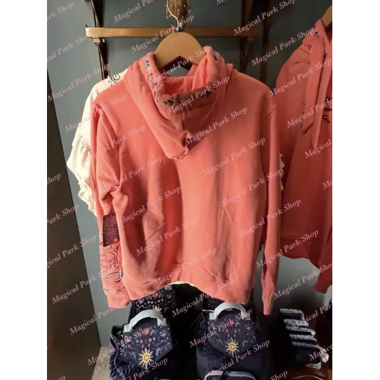 Korallenrotes Kapuzen-Sweatshirt Anna & Elsa – World of Frozen Disneyland Paris