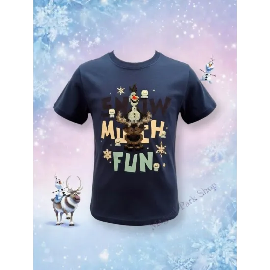 Kids T-shirt Olaf Snow Much Fun – World of Frozen Disneyland Paris