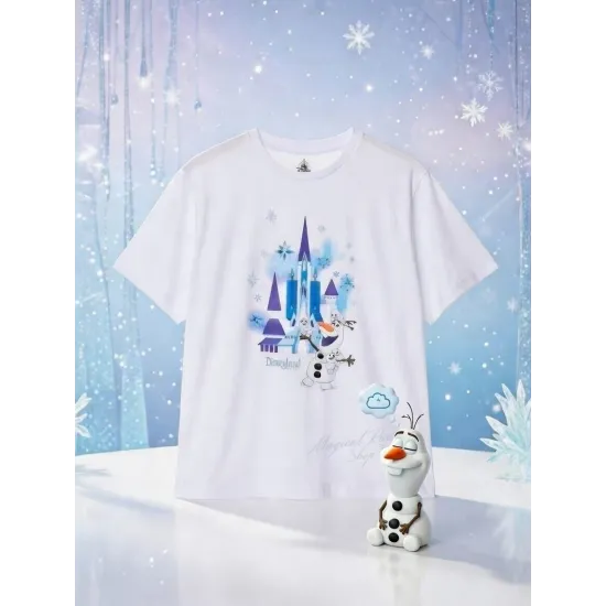 Adult T-shirt Olaf Arendelle Castle – World of Frozen Disneyland Paris
