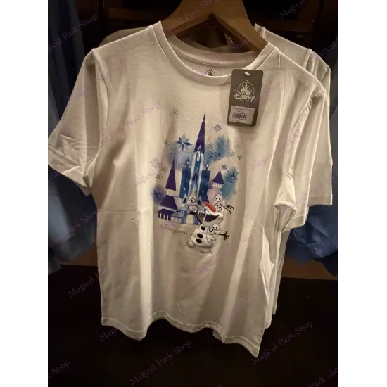 Adult T-shirt Olaf Arendelle Castle – World of Frozen Disneyland Paris