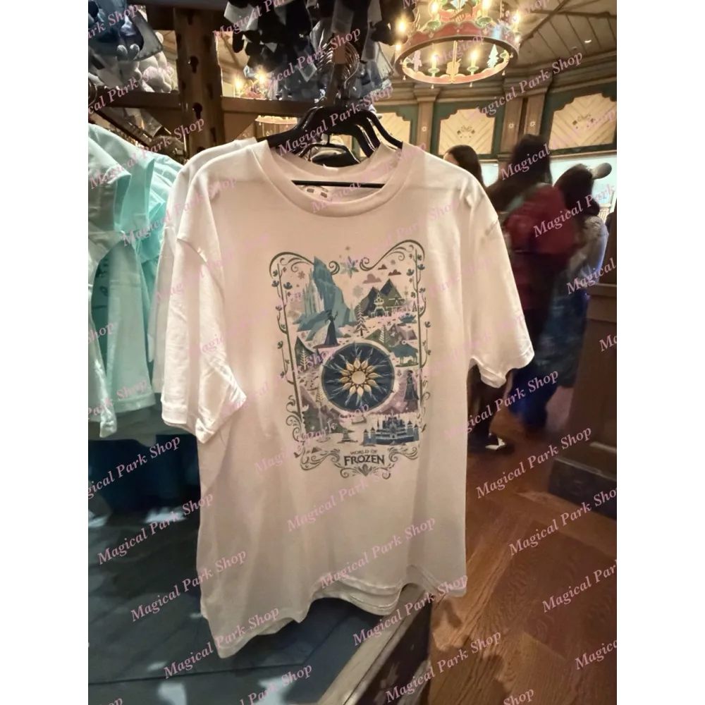 T-Shirt für Erwachsene Arendelle Illustration – World of Frozen Disneyland Paris