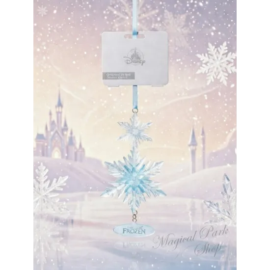 Glistening Snowflake Christmas Ornament World of Frozen – Disney Decoration Arendelle Disneyland Paris