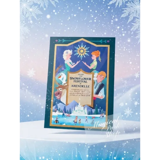 Frozen World Postcard with International Stamp – Disneyland Paris