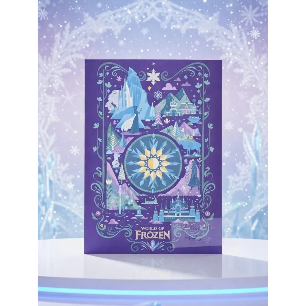 Frozen World Postcard with International Stamp – Disneyland Paris