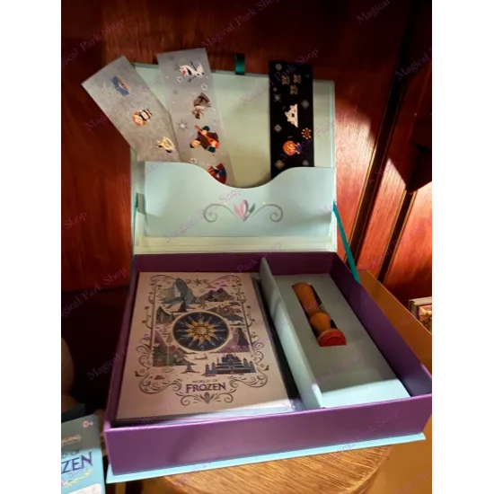 Frozen World Papeterie-Set – Postkarten, Sticker und Disneyland Paris Stempel