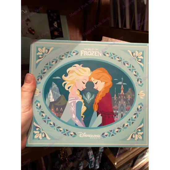 Frozen World Papeterie-Set – Postkarten, Sticker und Disneyland Paris Stempel