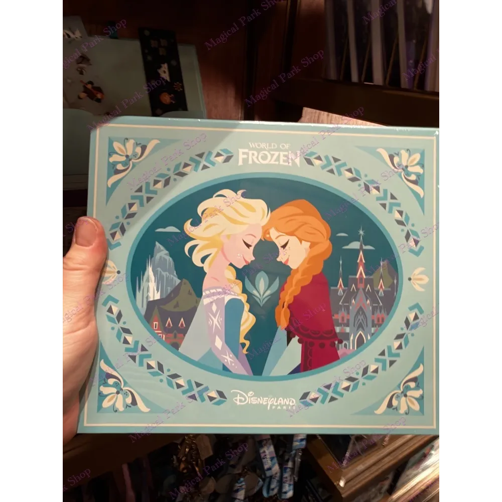 Frozen World Papeterie-Set – Postkarten, Sticker und Disneyland Paris Stempel