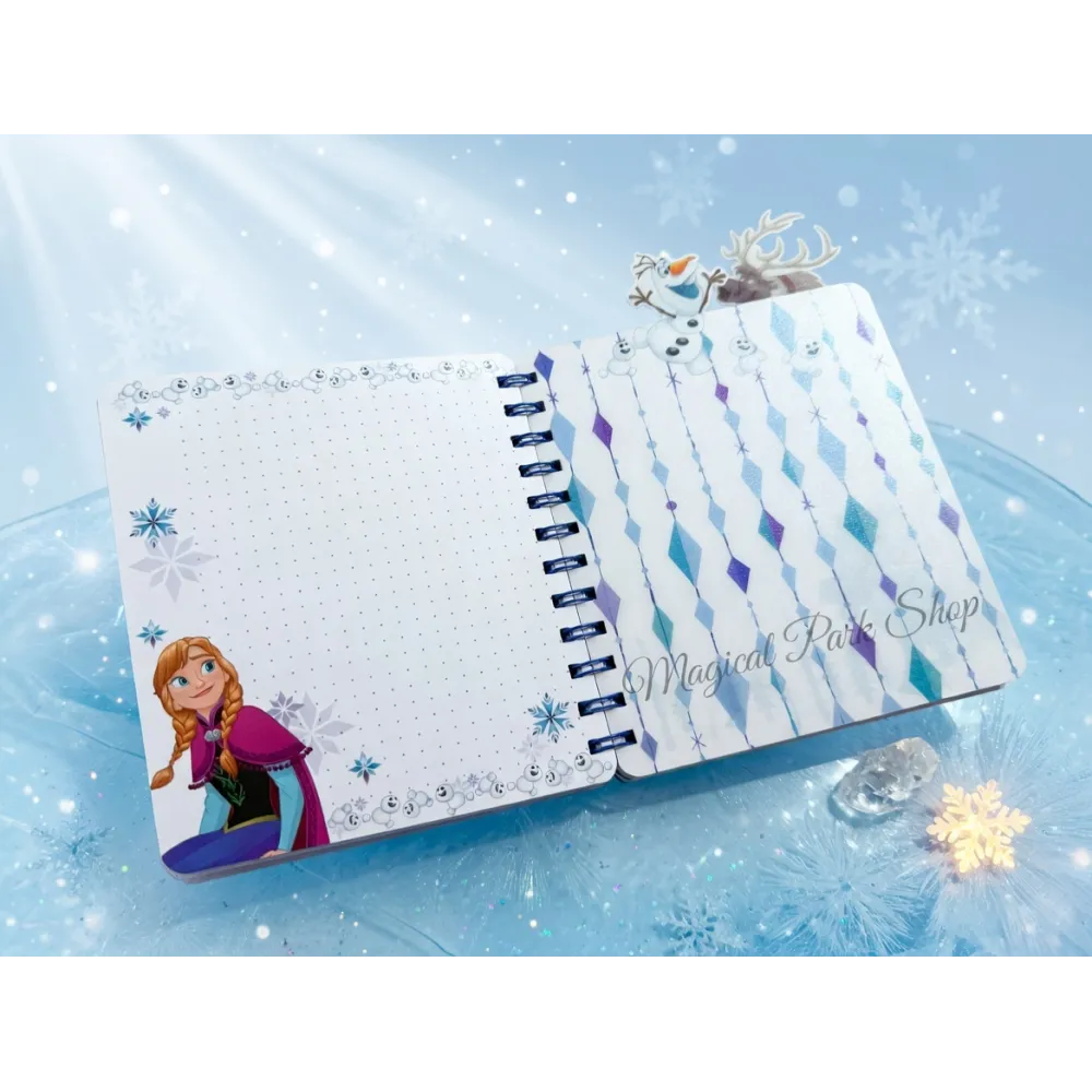 World of Frozen Spiral Notebook with Character Dividers – Disneyland Paris