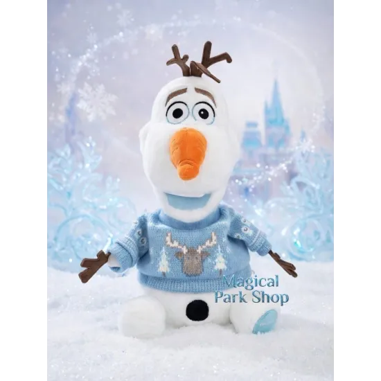 Olaf Plush with Winter Sweater – World of Frozen Disneyland Paris
