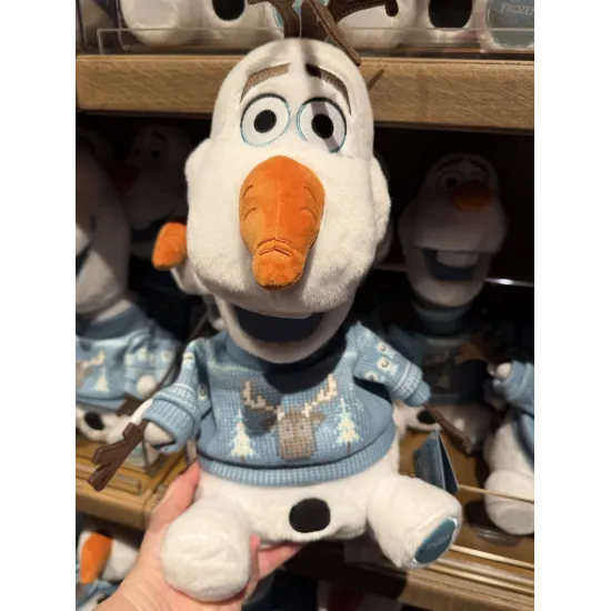 Olaf Plush with Winter Sweater – World of Frozen Disneyland Paris