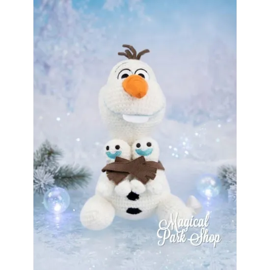 Olaf Knitted Plush – World of Frozen Disneyland Paris