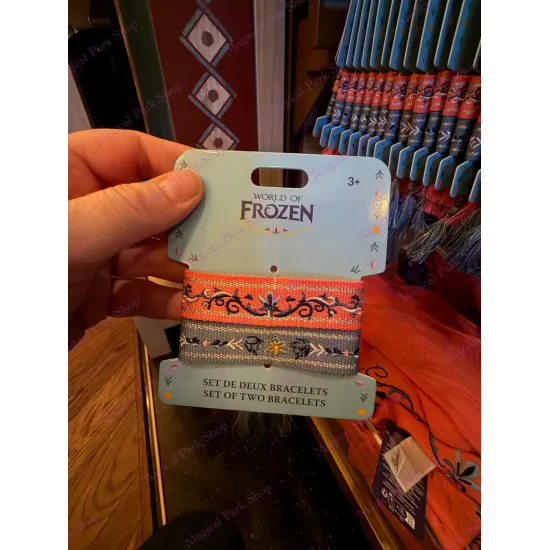 Pulseras World of Frozen Disneyland Paris – Set de 2 pulseras tejidas Elsa Anna