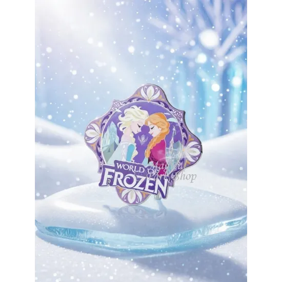 Wooden Magnet World of Frozen Disneyland Paris – Elsa Anna Olaf