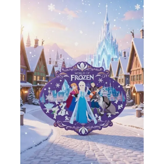Metallmagnet Anna & Elsa – World of Frozen Disneyland Paris