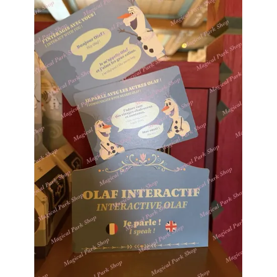 Olaf Shoulder Interactif Frozen – Disneyland Paris