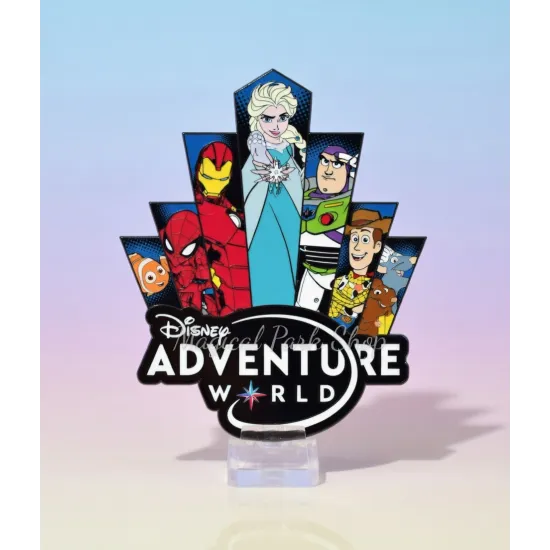 Disney Character Adventure World Logo Pin - Disneyland Paris