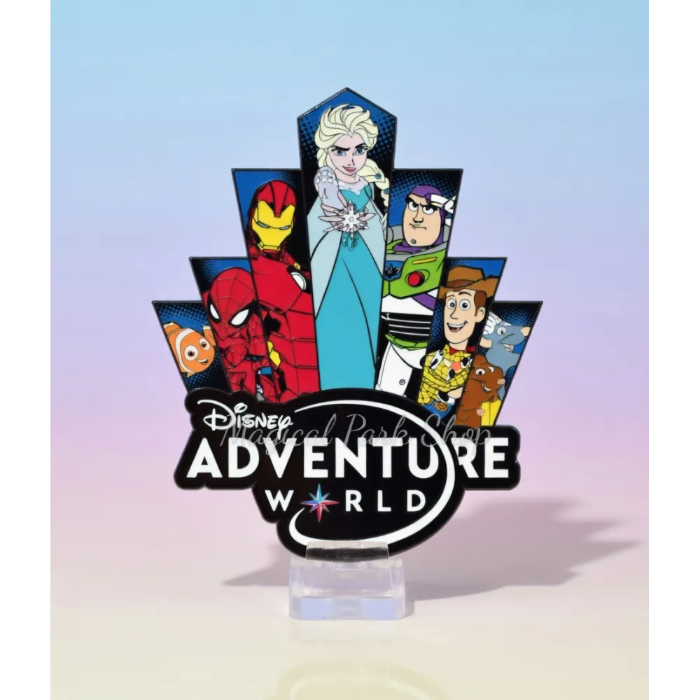 Disney Character Adventure World Logo Pin - Disneyland Paris
