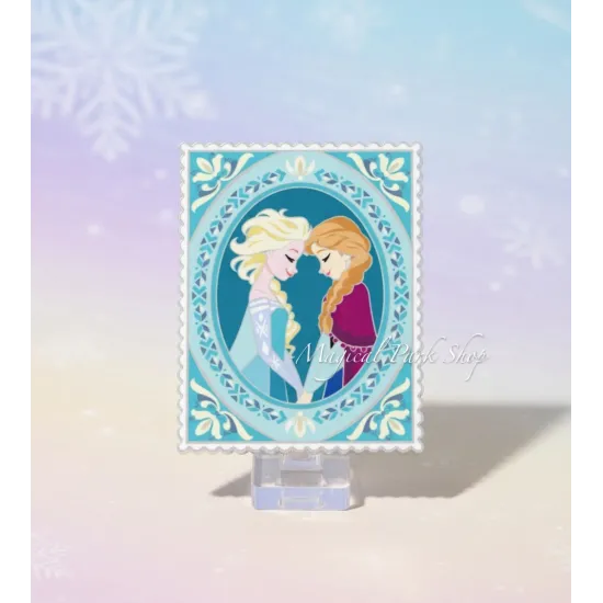 Disney Anna & Elsa Pin Stamp – World of Frozen Collection Disneyland Paris
