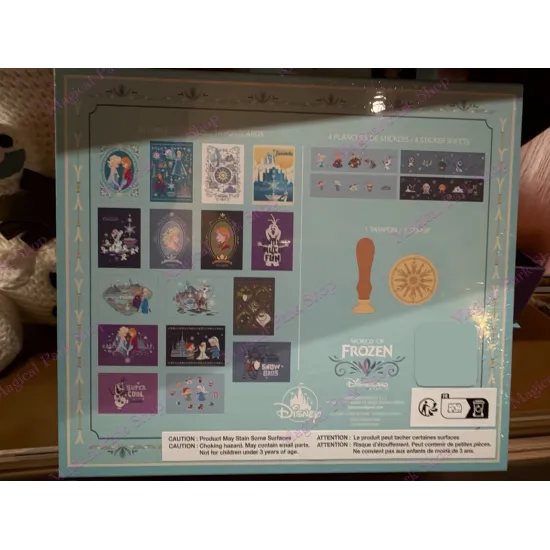 Frozen World Stationery Set – Postcards, Stickers and Disneyland Paris Stamp