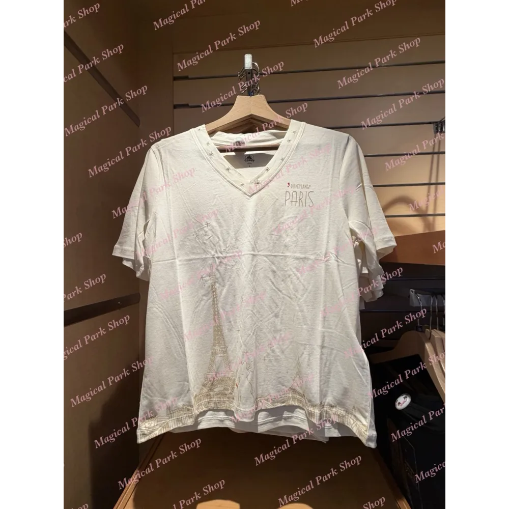 Camiseta cuello V Marie Aristocats Disneyland Paris – Camiseta Disney mujer