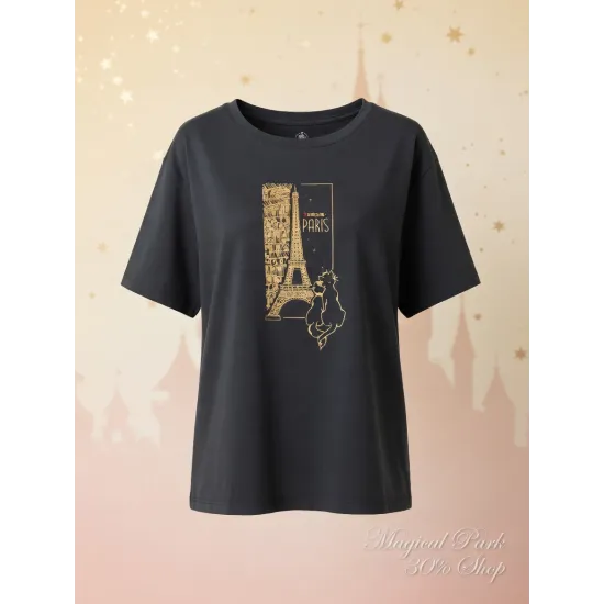 V-neck T-shirt Marie Aristocats Disneyland Paris – Disney T-shirt for women