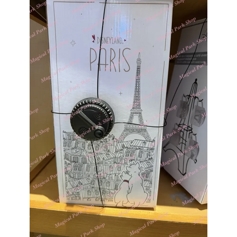 Set of 4 Disneyland Paris coffee cups with Eiffel Tower stand – Disney Coffee Set