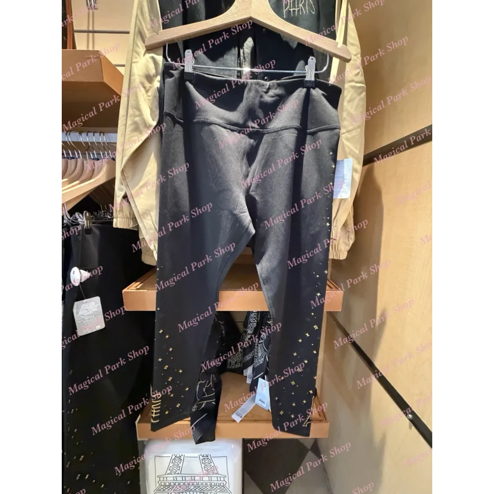 Aristocats Disneyland Paris Black and Gold Leggings – Disney Marie Leggings