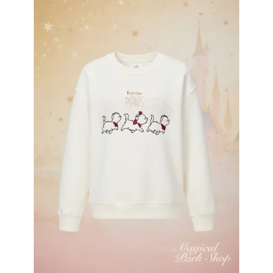 Aristocats Disneyland Paris white sweatshirt – Disney Marie women sweatshirt